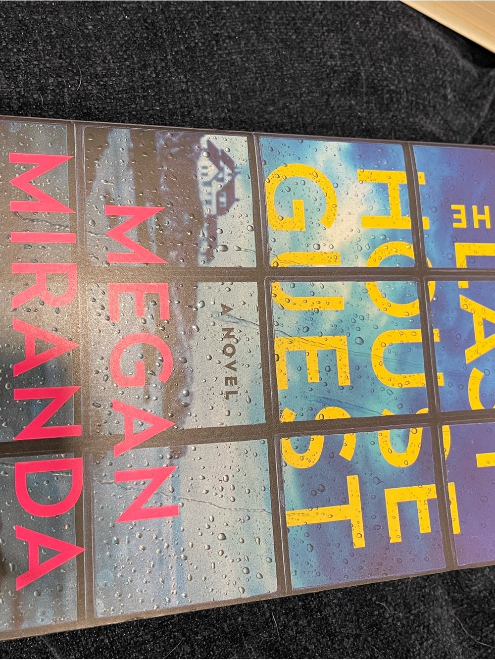 Meggan Miranda Blue and Yellow Hardcover Novel - The Last House Guest